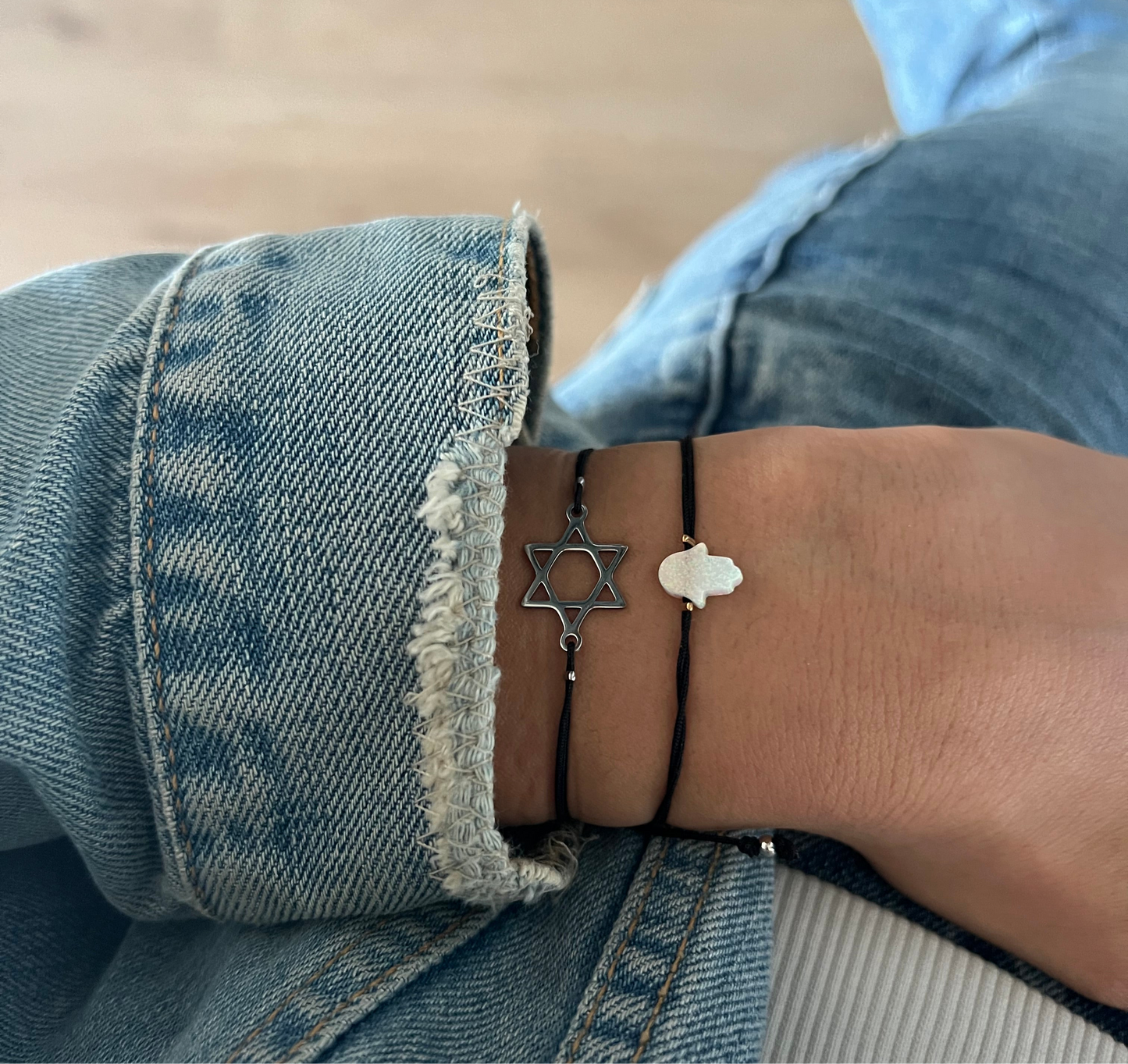 Opal Hamsa Bracelet