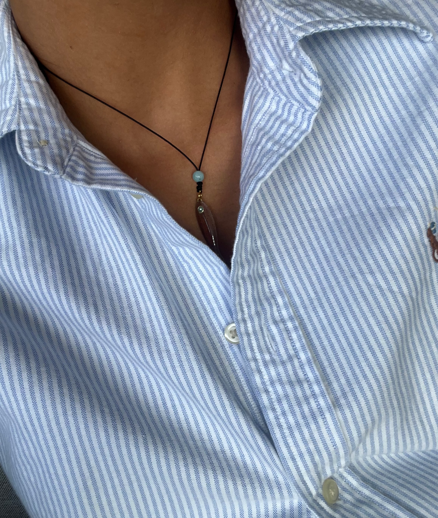 Brown Lucky Fish Charm Necklace