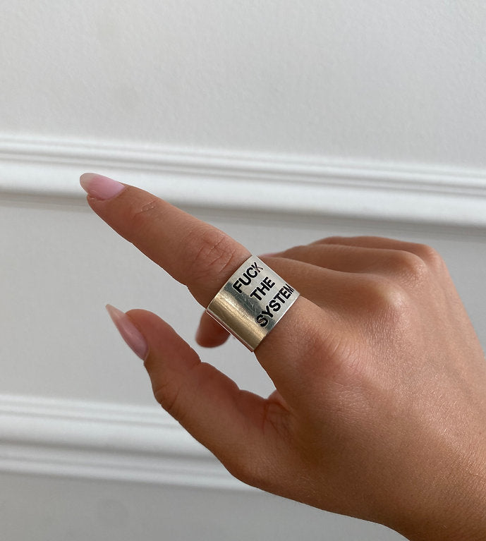 FUCK THE SISTEM Ring