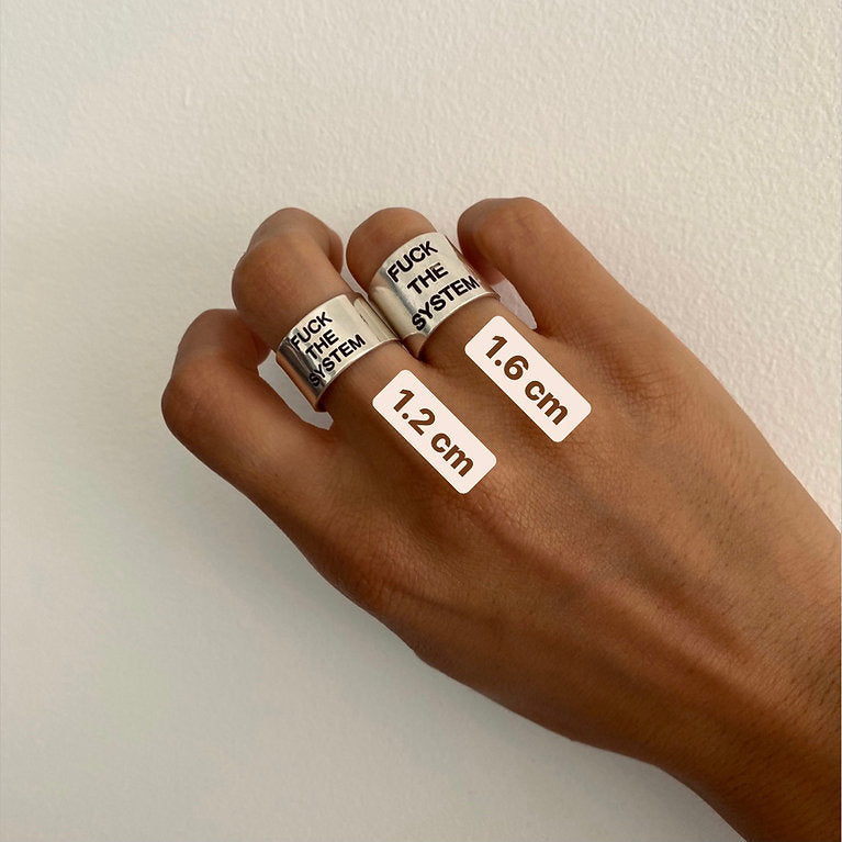 FUCK THE SISTEM Ring