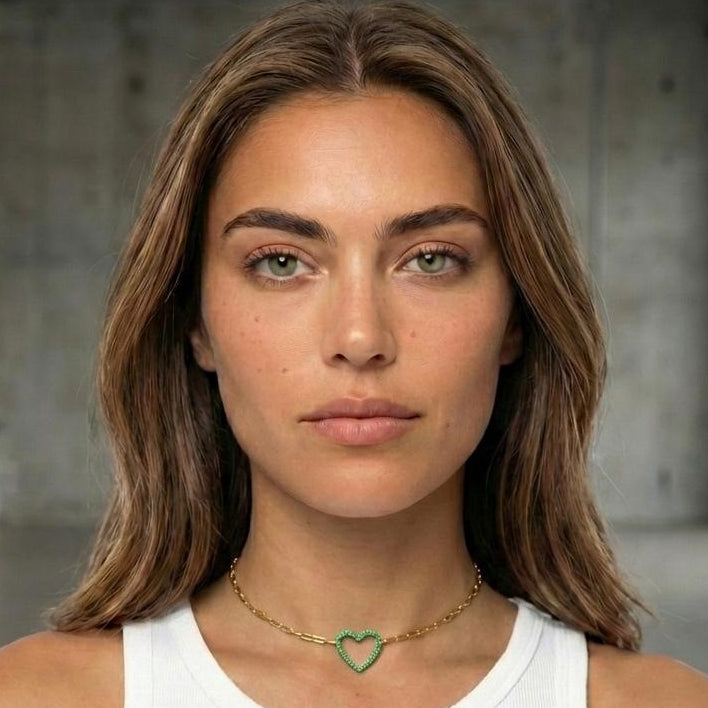 Heart Classic Gemstone Necklace