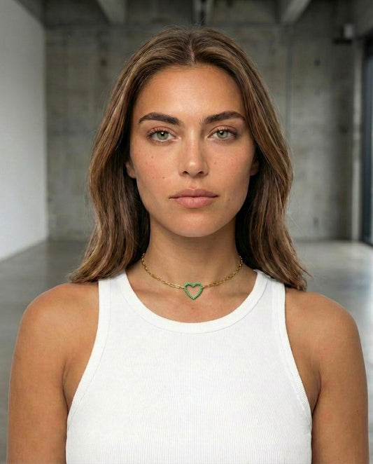 Heart Classic Gemstone Necklace