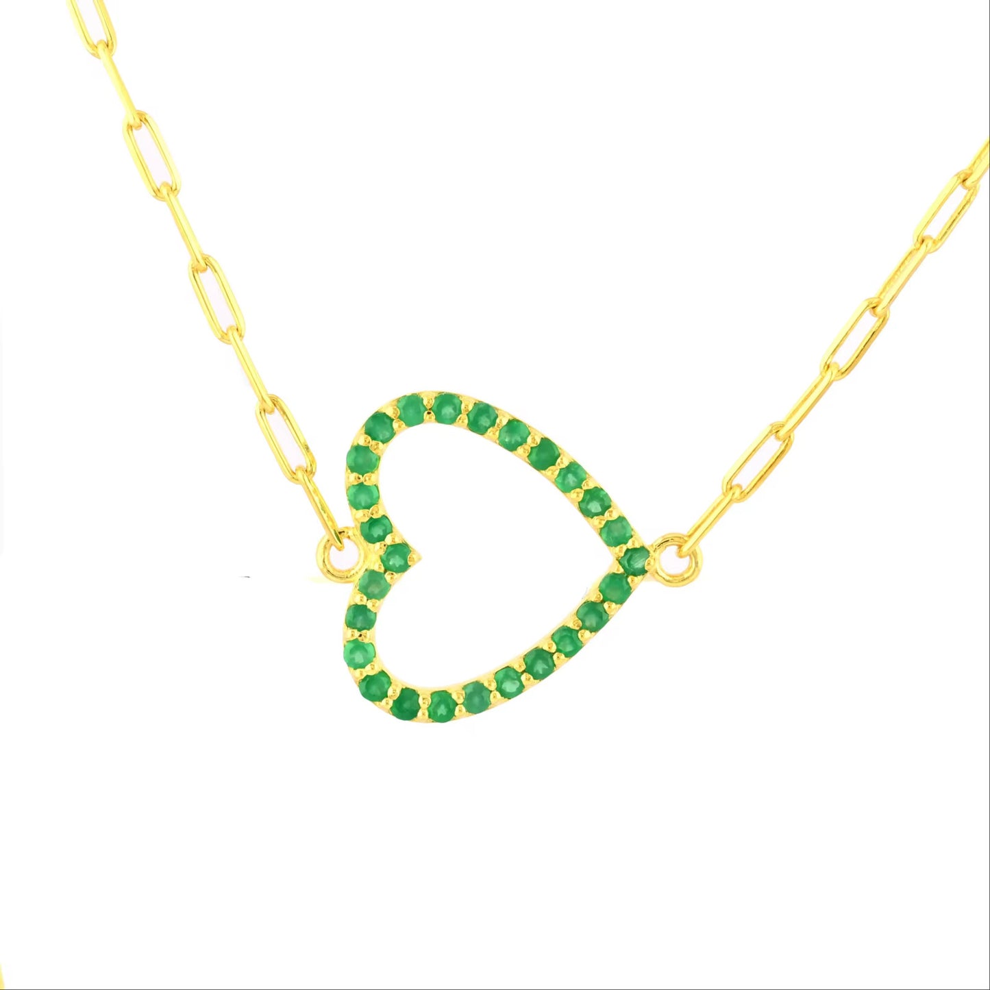 Heart Gemstone Necklace