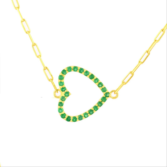 Heart Gemstone Necklace