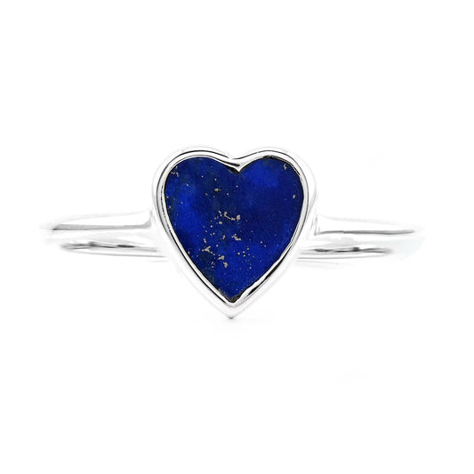 Heart Lapis Lazuli Ring