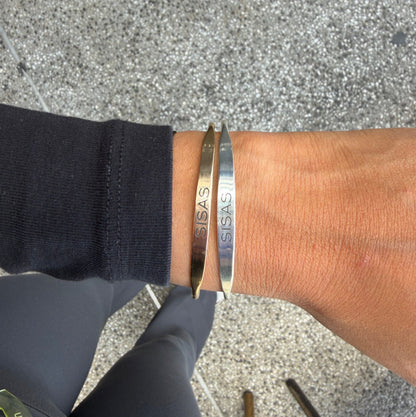 Custom Silver Cuff Bracelet