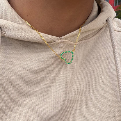 Heart Gemstone Necklace