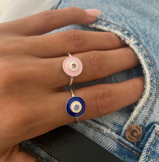 Sapphire Evil Eye Ring | Blue