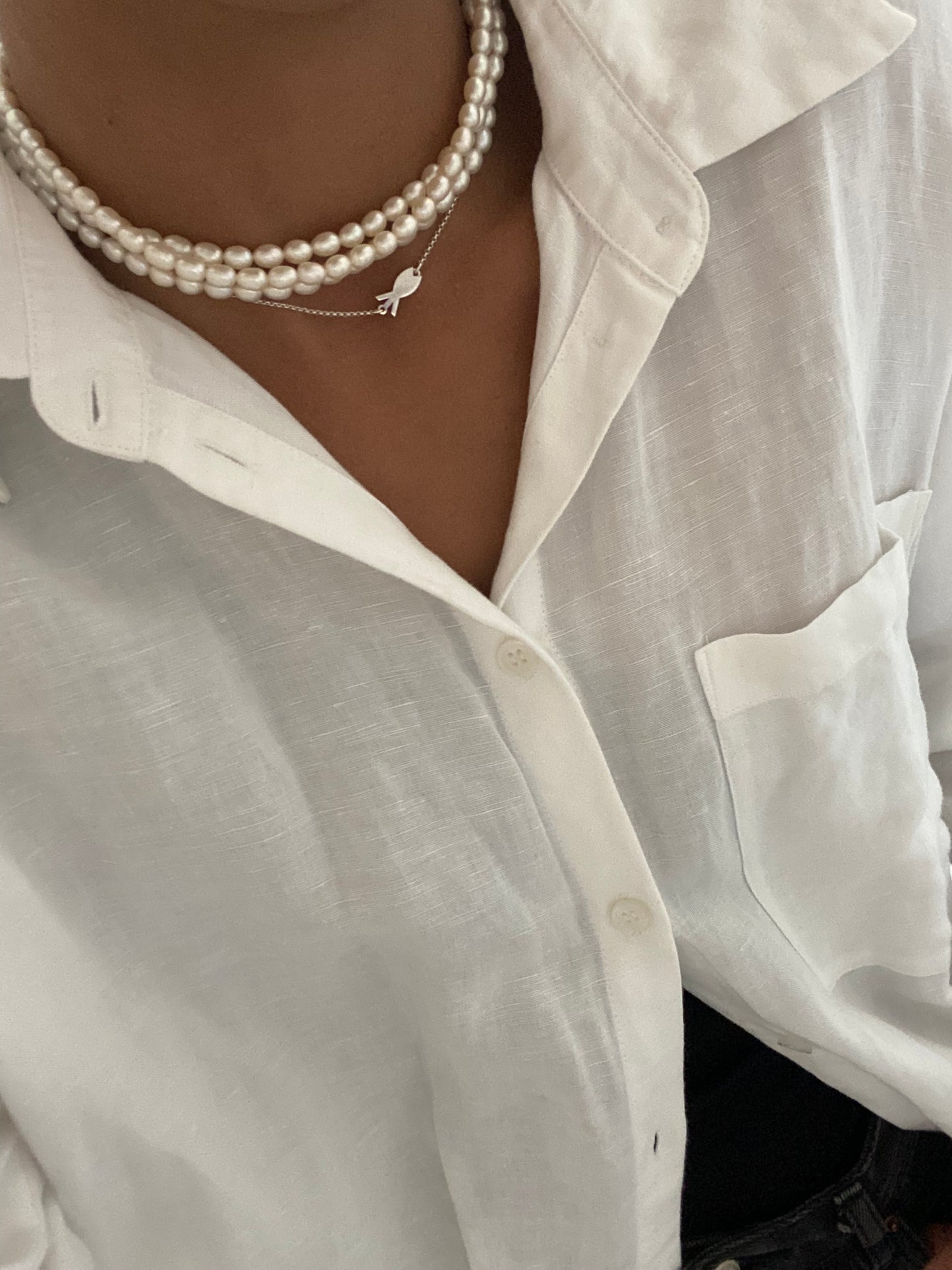 Sterling Silver Fish Choker