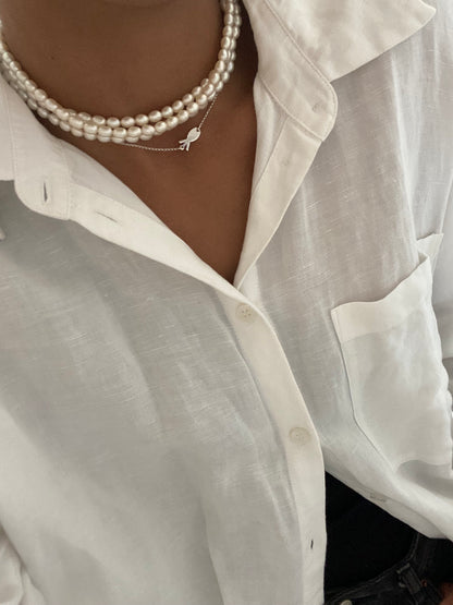 Sterling Silver Fish Choker