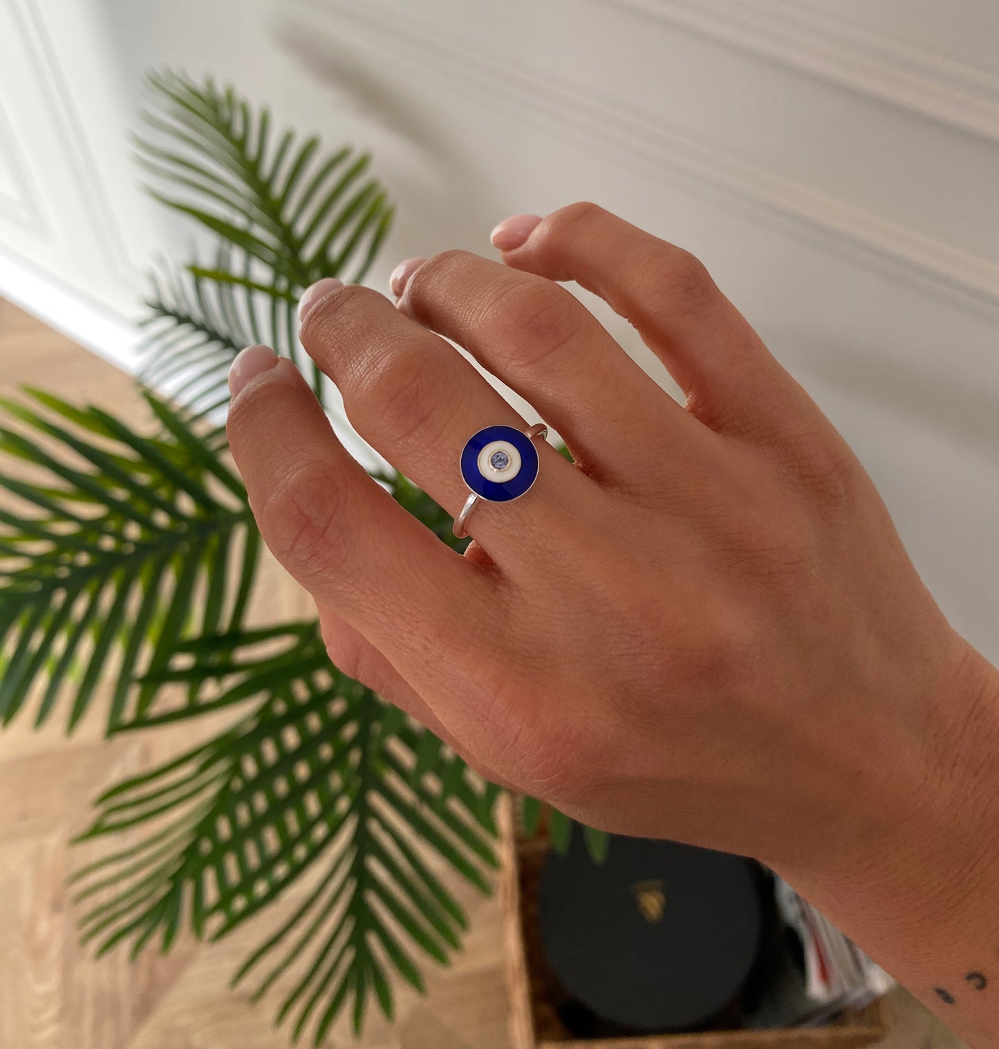 Sapphire Evil Eye Ring | Blue
