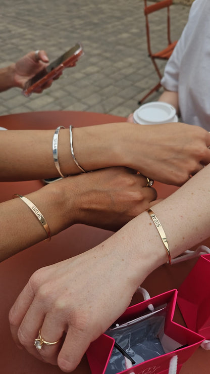 Custom Silver Cuff Bracelet