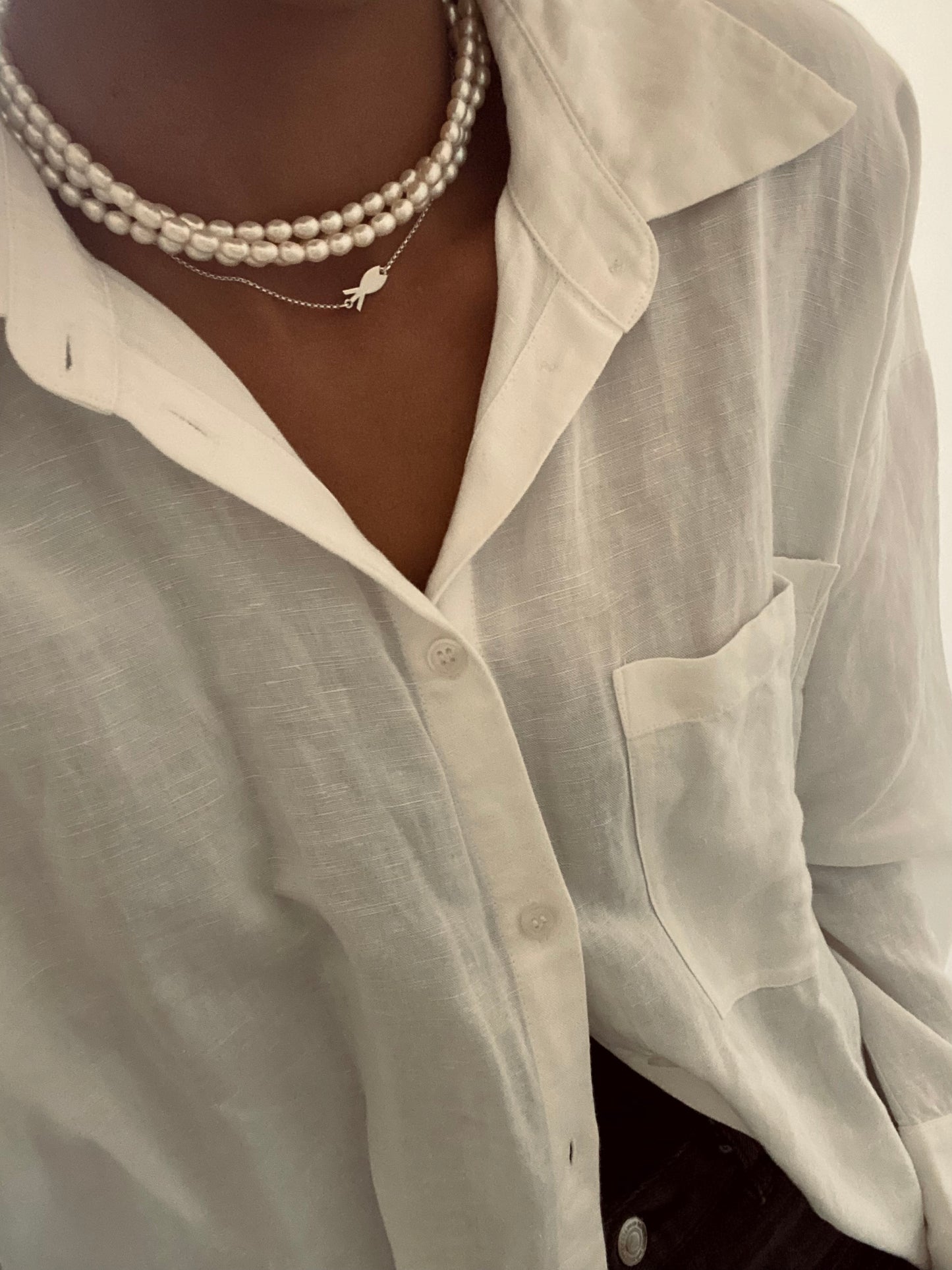 Sterling Silver Fish Choker