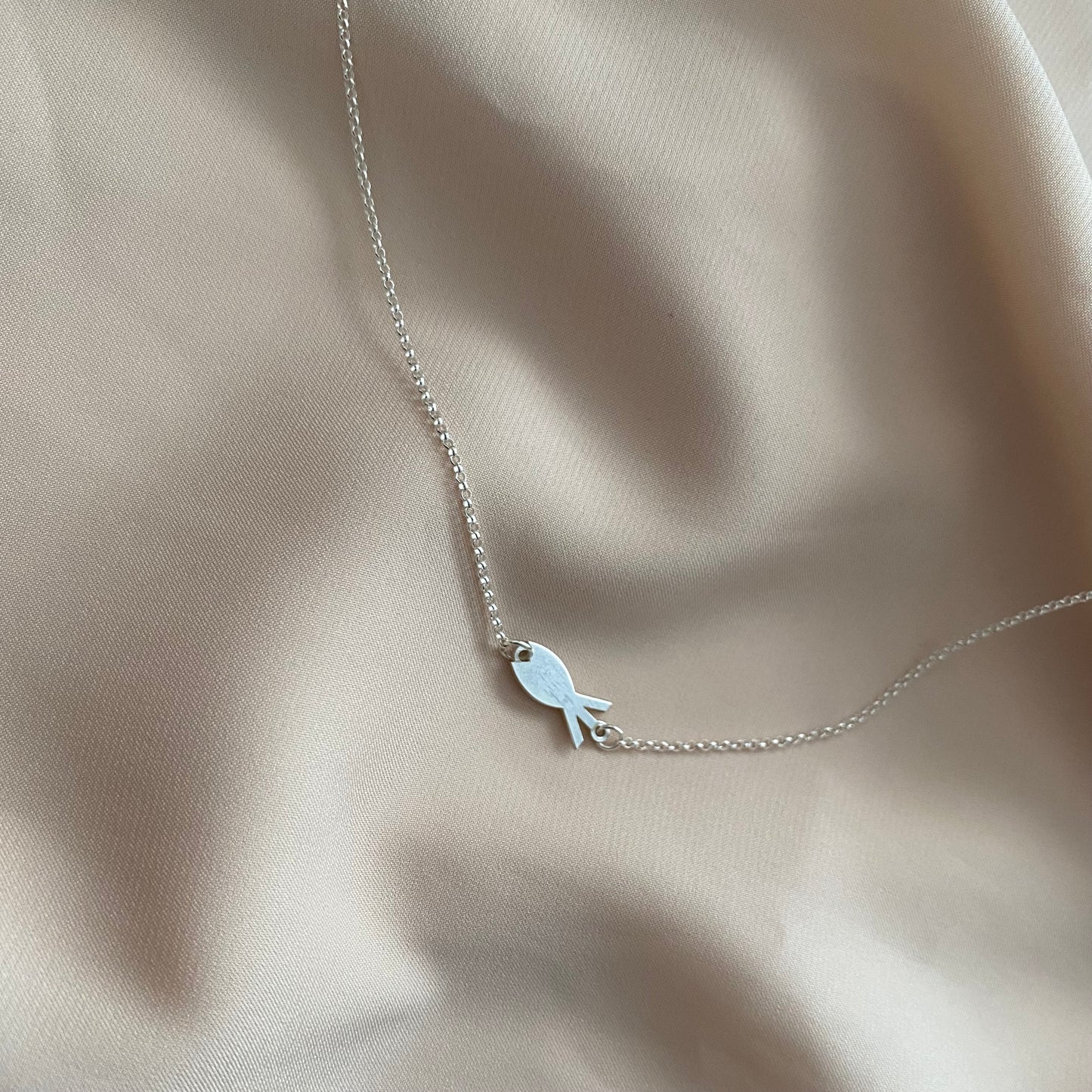Sterling Silver Fish Choker