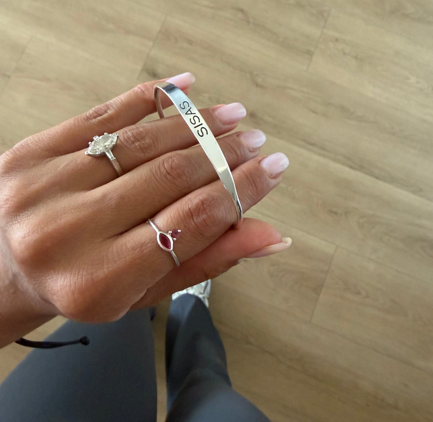 Custom Silver Cuff Bracelet