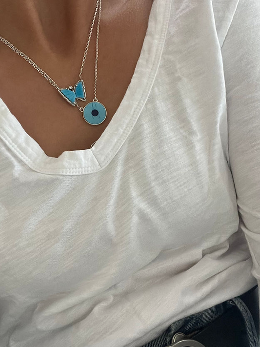 Butterfly Necklace Gem