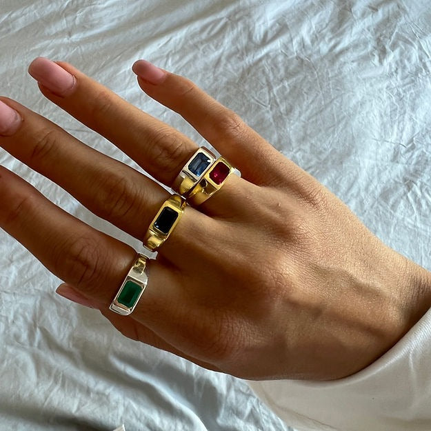 Gemstone cocktail ring