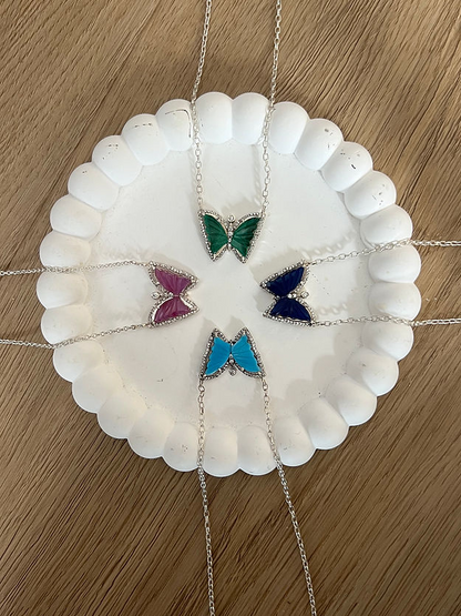 Butterfly Necklace Gem